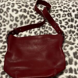 Coach Red Leather Crossbody Bag